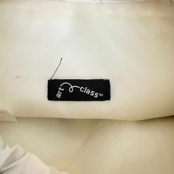 Art Class Cream Mini Backpack with Butterfly Patch Drawstring - Picture 4 of 4